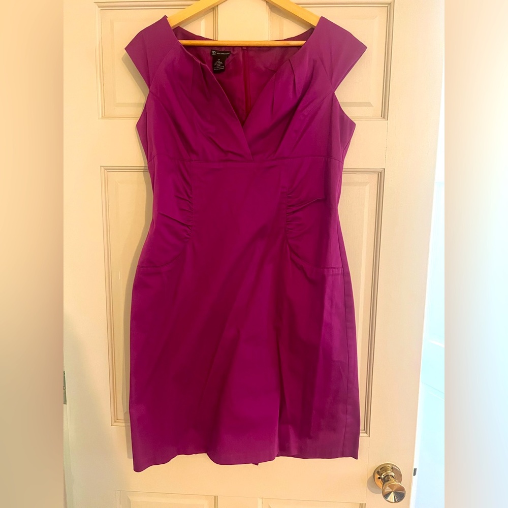 New Directions. Magenta dress. Day or evening wear.